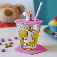 Leonardo - Gorro Unicornio Rosa Bambini Vasos de Agua Leonardo