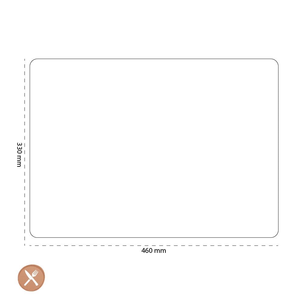 Leonardo - Placemat Leer 33x46cm - Groen Placemat Leonardo 