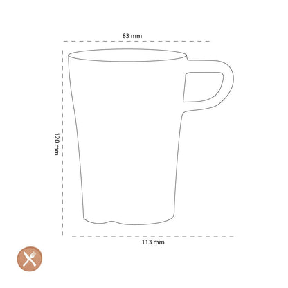 Leonardo - Tazas de Café Senso Latte Macchiato Vidrio 350ml Leonardo