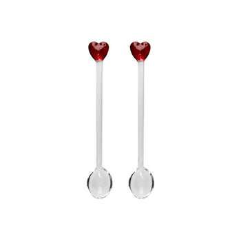 Club de las Cucharas - Cucharas de Cristal - Corazón - Club de las Cucharas Rojas