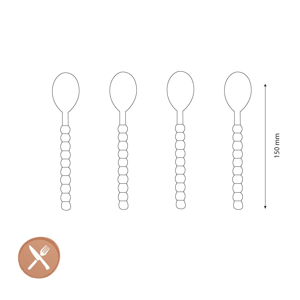 Lepelclub - Koffielepels - Parel - Set Van 4 LepelClub 
