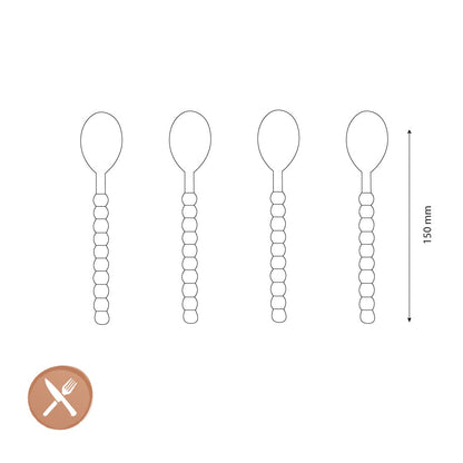 Lepelclub - Koffielepels - Parel - Set Van 4 LepelClub 