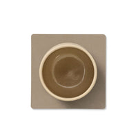 Lind DNA - Posavasos cuadrado Nupo Clay Brown Posavasos Lind DNA