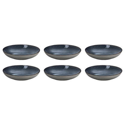 Medard de Noblat - Feeling Indigo - Gourmet plate 24.5 cm (set of 6) Gourmetbord Medard de Noblat 