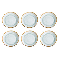 Medard de Noblat - Plato de postre Shadow Aqua 20,5 cm (juego de 6) Platos de postre Medard de Noblat