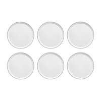 Medard de Noblat - Plato de postre Yaka Negro 21,5 cm (juego de 6) Platos de postre Medard de Noblat