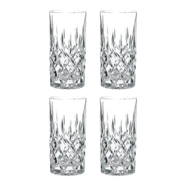 Nachtmann - Vaso Noblesse para trago largo de 375 ml, juego de 4 vasos para trago largo Nachtmann 