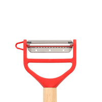 Opinel - Pelador, T-Duo Wood, rojo, caja Opinel 