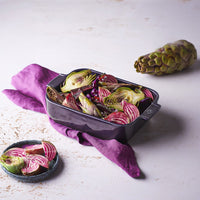 Peugeot - Fuente de horno rectangular Appolia berenjena 25 cm Peugeot