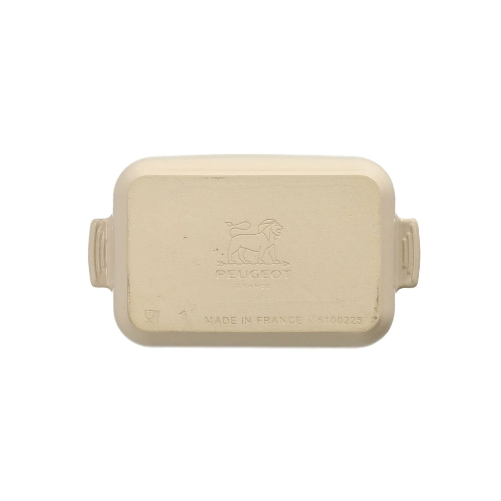 Peugeot - Fuente para horno Appolia rectangular de 22 cm color crudo Peugeot