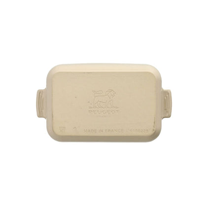 Peugeot - Fuente para horno Appolia rectangular de 22 cm color crudo Peugeot