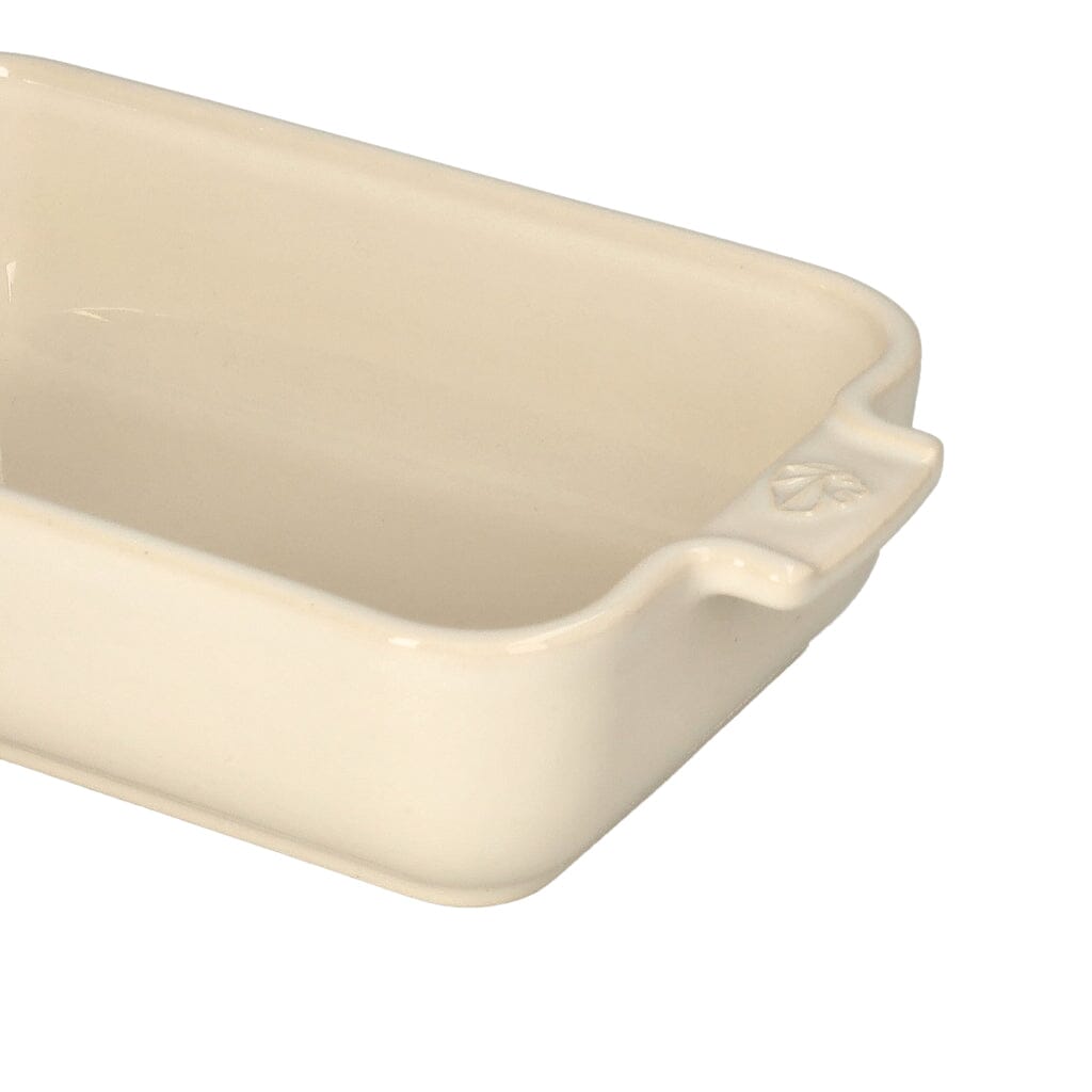 Peugeot - Fuente para horno Appolia rectangular de 22 cm color crudo Peugeot