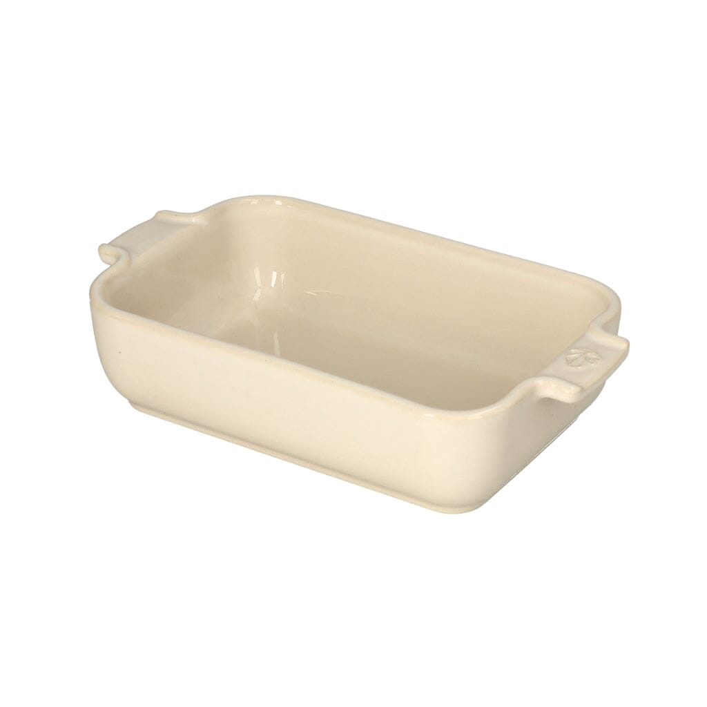Peugeot - Fuente para horno Appolia rectangular de 22 cm color crudo Peugeot