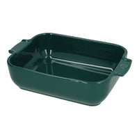 Peugeot - Fuente de horno Appolia rectangular 25 cm Verde bosque Fuente de horno Peugeot