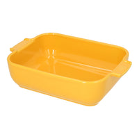 Peugeot - Fuente de horno Appolia rectangular de 25 cm color amarillo azafrán Fuente de horno Peugeot