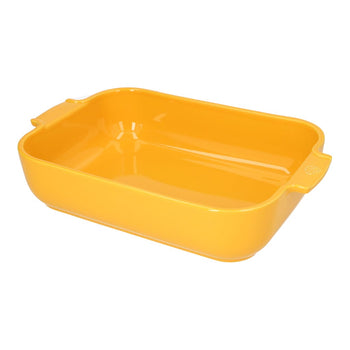 Peugeot - Fuente de horno Appolia rectangular 36 cm amarillo azafrán Fuente de horno Peugeot