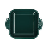 Peugeot - Fuente para horno Appolia cuadrada 18 cm Verde bosque Fuente para horno Peugeot