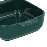 Peugeot - Fuente para horno Appolia cuadrada 21 cm Verde bosque Fuente para horno Peugeot