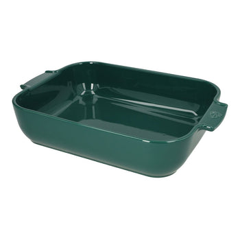 Peugeot - Fuente de horno rectangular Appolia 40cm verde bosque Peugeot