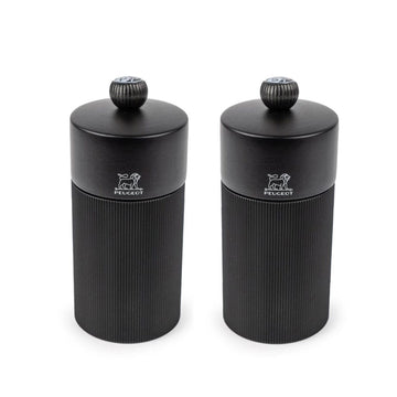 Peugeot - Juego de molinillos de pimienta y sal Giftbox Duo Line 12 cm Negro Peugeot