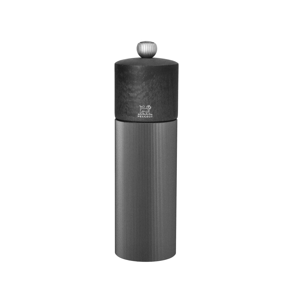 Peugeot - Línea Moulin Molinillo de pimienta aluminio carbono 18cm Molinillo de pimienta Peugeot