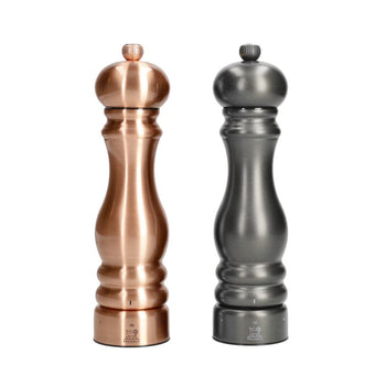 Ensemble moulin à poivre et à sel Peugeot - Paris Chef 22 cm en cuivre et carbone