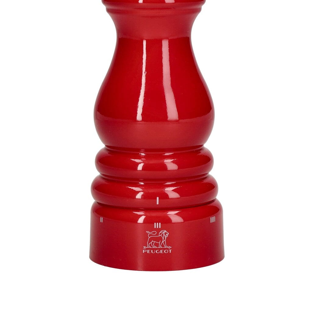 Peugeot - Juego de molinillos de pimienta y sal París 18 cm Azul Pacífico y Rojo Pasión Juego de molinillos de pimienta y sal Peugeot