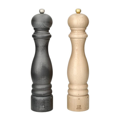 Peugeot - Juego de molinillos de pimienta y sal de París, 30 cm, grafito y natural.