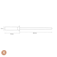 Satake - Varilla Afiladora Cerámica Kuro 25cm Satake