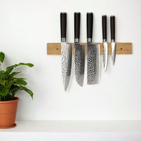 Satake - Cuchillos Tira Magnética 35 cm - Madera de Roble Cuchillos de tira magnética Satake