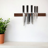Satake - Cuchillos Tira Magnética 50 cm - Madera Nogal Cuchillos de tira magnética Satake