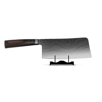Shinrai Japón - Cuchillo de chef chino con estampado de Damasco de 18 cm Cuchillo de chef chino Shinrai Japón