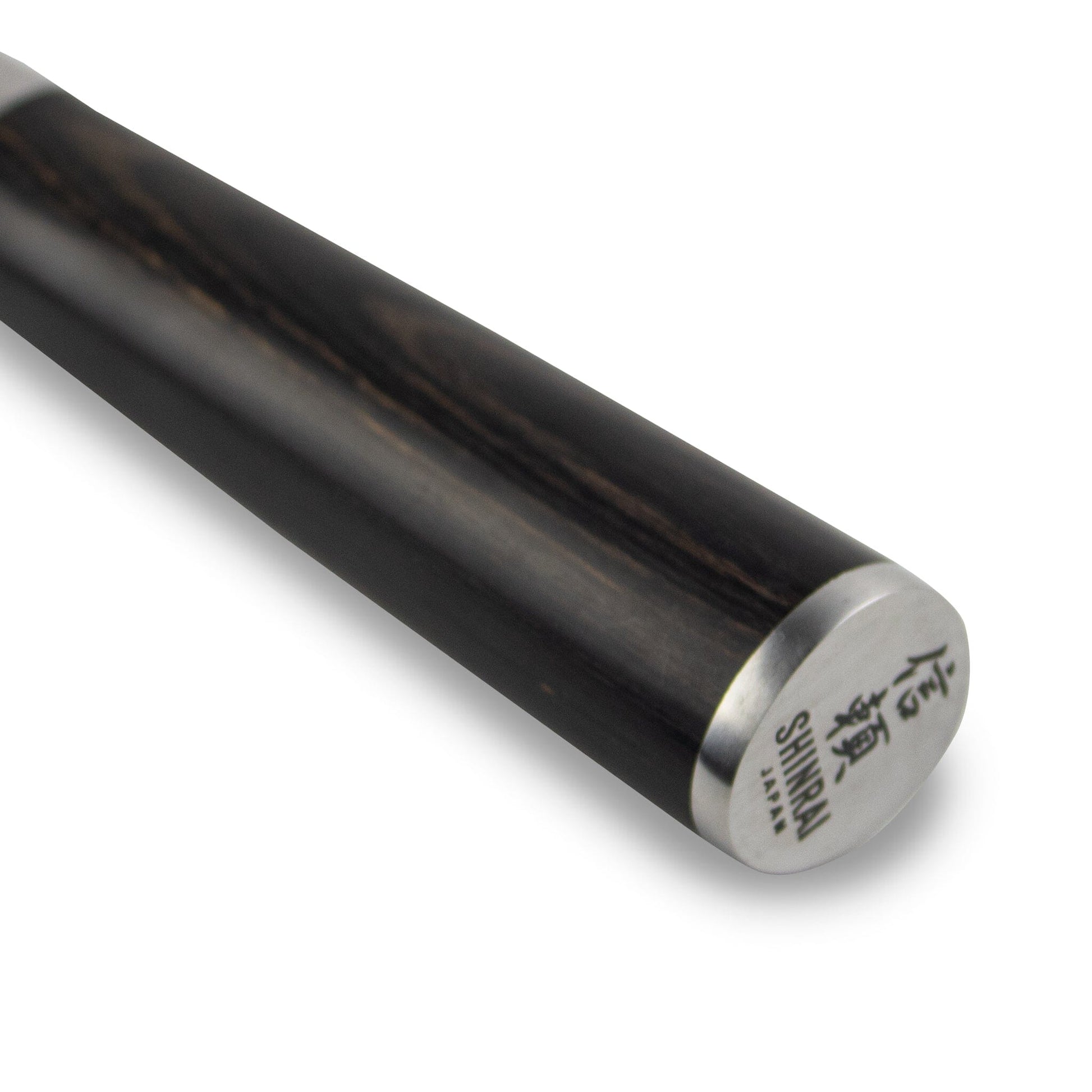 Shinrai Japón - Juego de cuchillos de 5 piezas de damasco martillado BR + bloque magnético para cuchillos Scalae - Madera de acacia Shinrai Japón