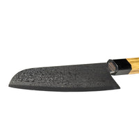 Shinrai Japón - Cuchillo Santoku Takumi Kaza Damasco 18 cm Cuchillo Santoku Shinrai Japón