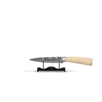 Cuchillos Shinrai - Cuchillo pelador estampado Akari Damasco 8 cm Cuchillos Shinrai