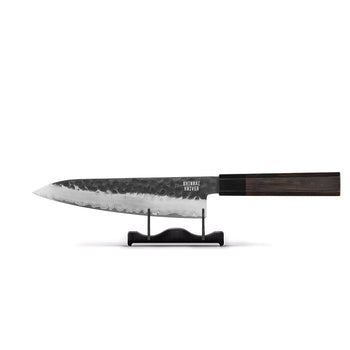 Cuchillos Shinrai - Edición Blackout Cuchillo de chef de acero damasco de 20 cm Shinrai Knives