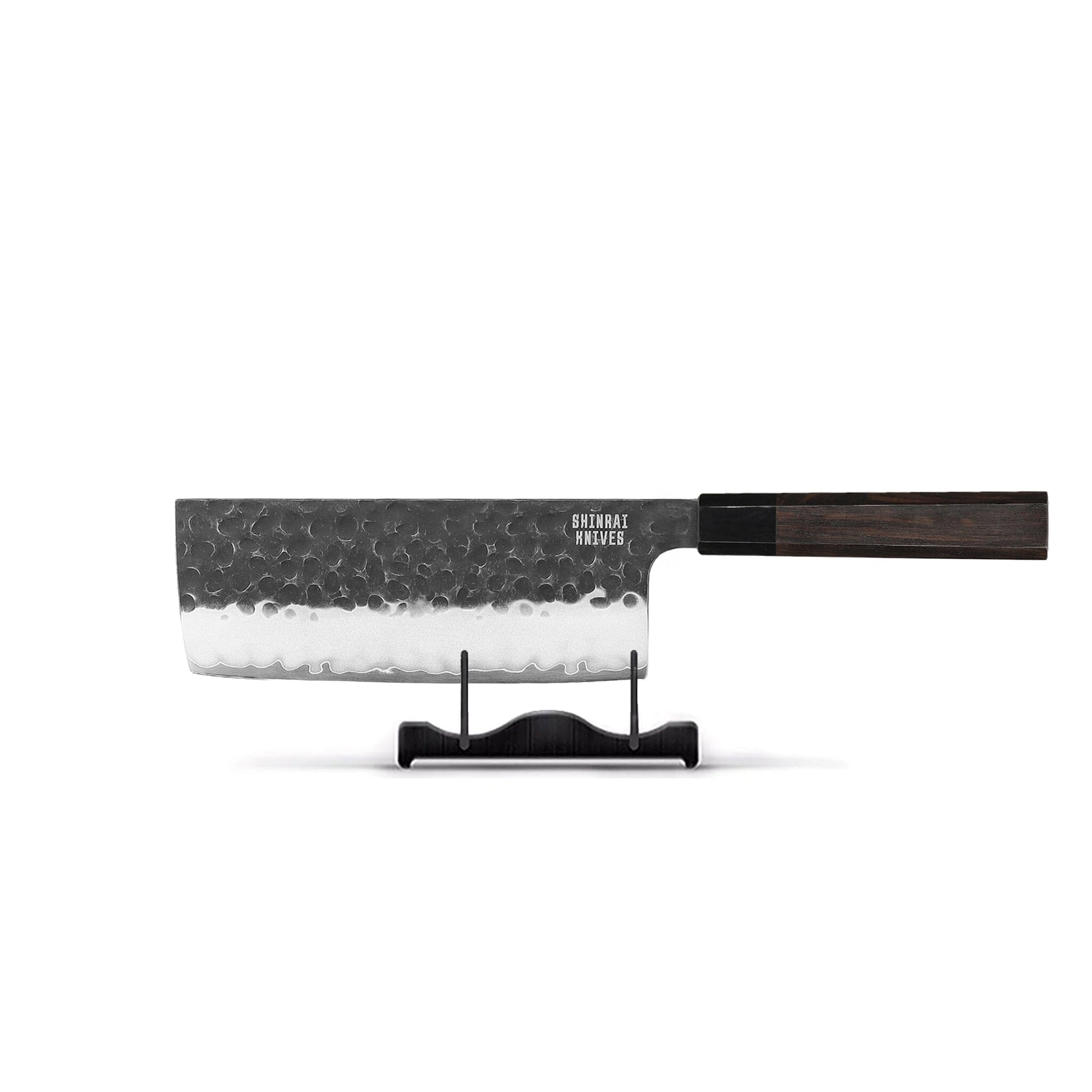 Cuchillos Shinrai - Edición Blackout, cuchillo Nakiri de Damasco de 18 cm.