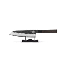 Cuchillos Shinrai - Edición Blackout Cuchillo Santoku de Damasco de 18 cm Cuchillos Shinrai