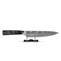 Shinrai Knives - Damascus Print Epoxy Onyx Koksmes 20 cm Koksmes Shinrai Knives 