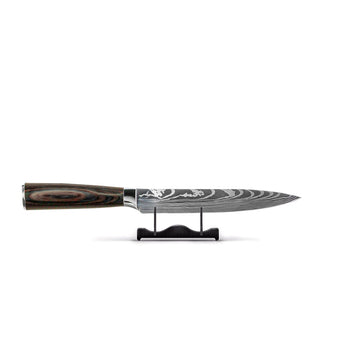 Cuchillos Shinrai - Cuchillo de tallado con estampado de Damasco de 20 cm. Cuchillo de tallado Shinrai.