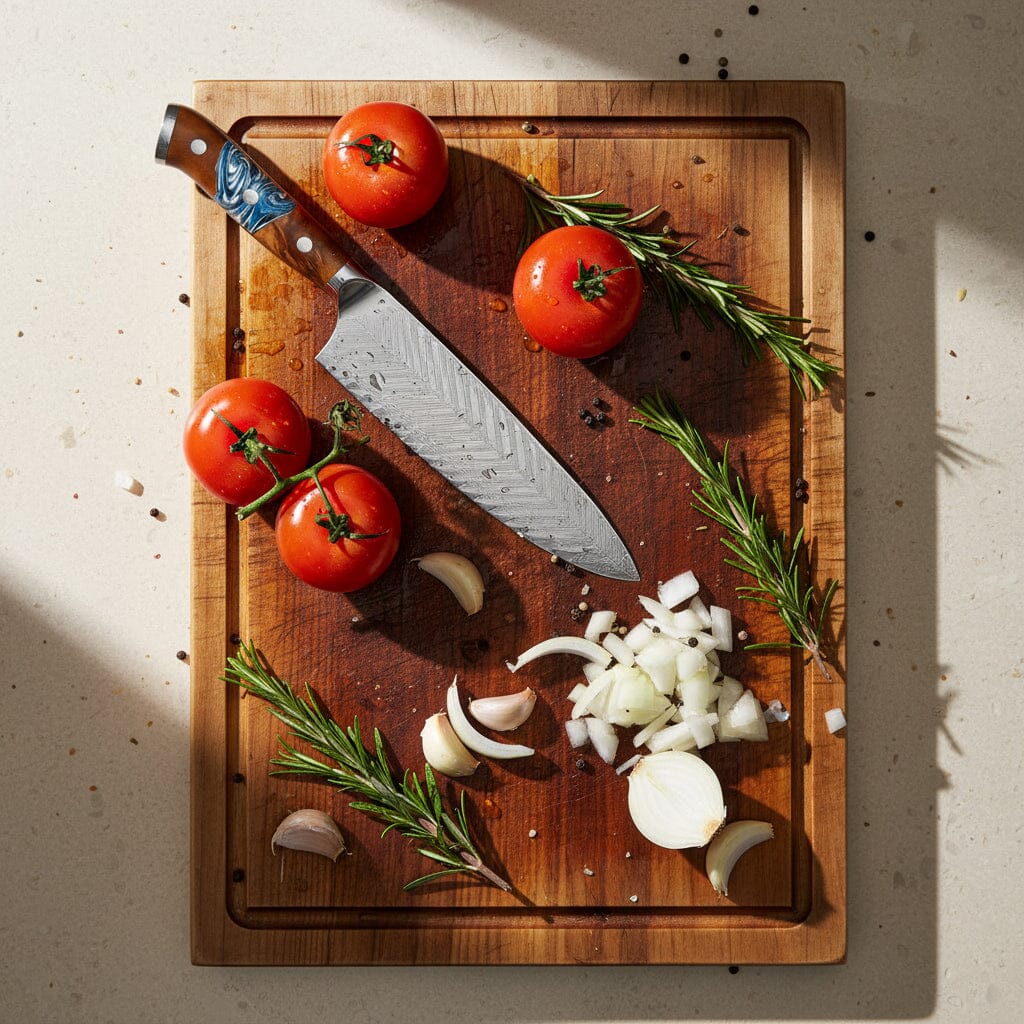 Cuchillos Shinrai - Serie Eclipse Cuchillo de chef de Damasco 20 cm Cuchillo de chef Shinrai