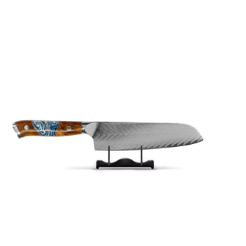 Cuchillos Shinrai - Serie Eclipse Cuchillo Santoku Damasco Cuchillo Santoku de 18 cm Cuchillos Shinrai