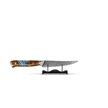Cuchillos Shinrai - Serie Eclipse, cuchillo para carne de Damasco de 13 cm. Cuchillo para carne Shinrai.