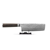 Shinrai Knives - Hammered Damast BR Nakiri mes 18 cm Nakirimes Shinrai Knives 