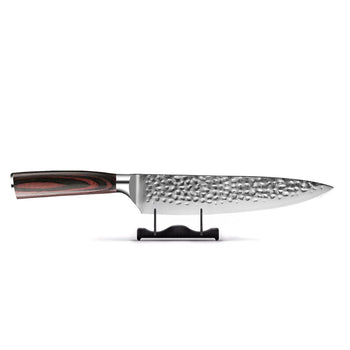 Cuchillos Shinrai - Acero inoxidable martillado - Cuchillo de chef de 20 cm Cuchillo de chef Shinrai