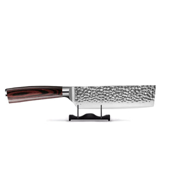 Cuchillos Shinrai - Nakiri de acero inoxidable martillado de 18 cm Nakirimes Shinrai Knives