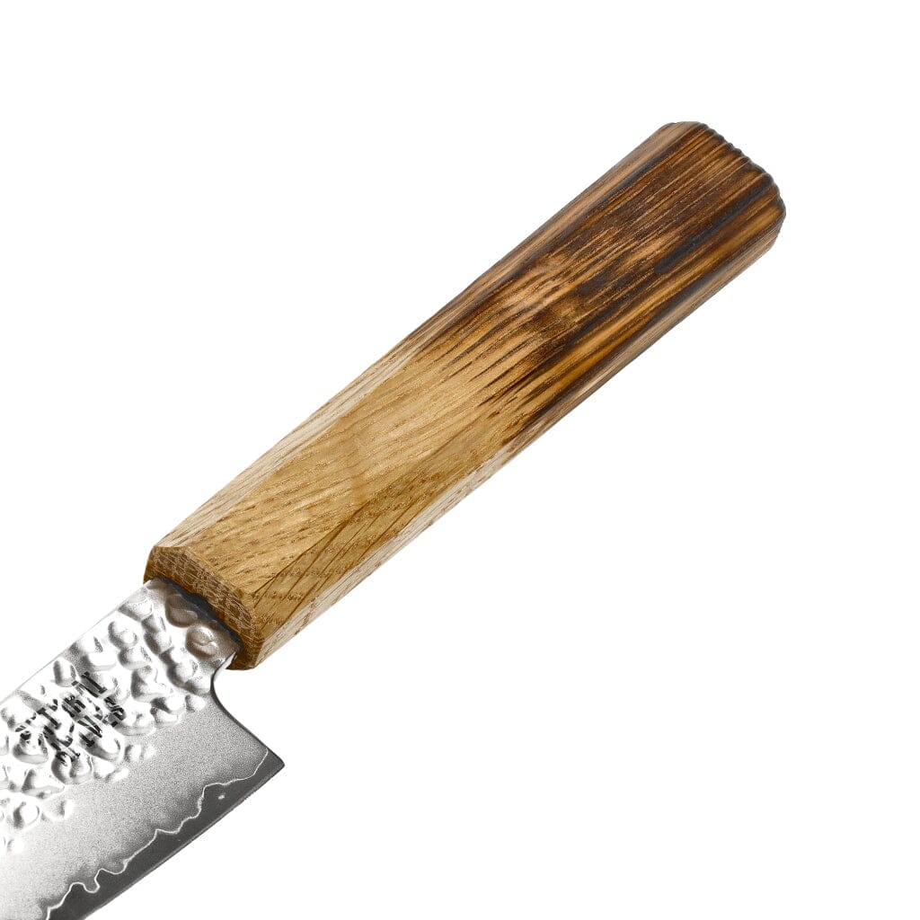 Cuchillos Shinrai - Cuchillo de oficina Jōnetsu de acero damasco de 13 cm Cuchillo de oficina Shinrai
