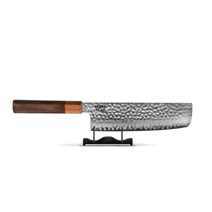 Cuchillos Shinrai - Juego de 3 piezas Damasco exclusivo de Kigami - Cuchillo chef + Nakiri + Cuchillo mondador Juego de cuchillos Shinrai Knives