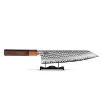 Cuchillos Shinrai - Juego de 4 piezas Damasco exclusivo de Kigami - Kiritsuke + Cuchillo para pan + Nakiri + Cuchillo pelador Juego de cuchillos Cuchillos Shinrai