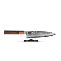 Cuchillos Shinrai - Juego de 5 piezas Damasco exclusivo de Kigami - Cuchillo de chef + Cuchillo para pan + Nakiri + Santoku + Cuchillo mondador Juego de cuchillos Shinrai Knives